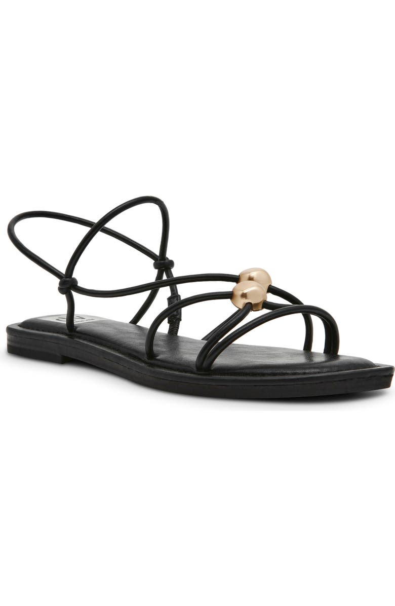 DV by Dolce Vita Jaide Rolled Strap Sandal, Main, color, Black