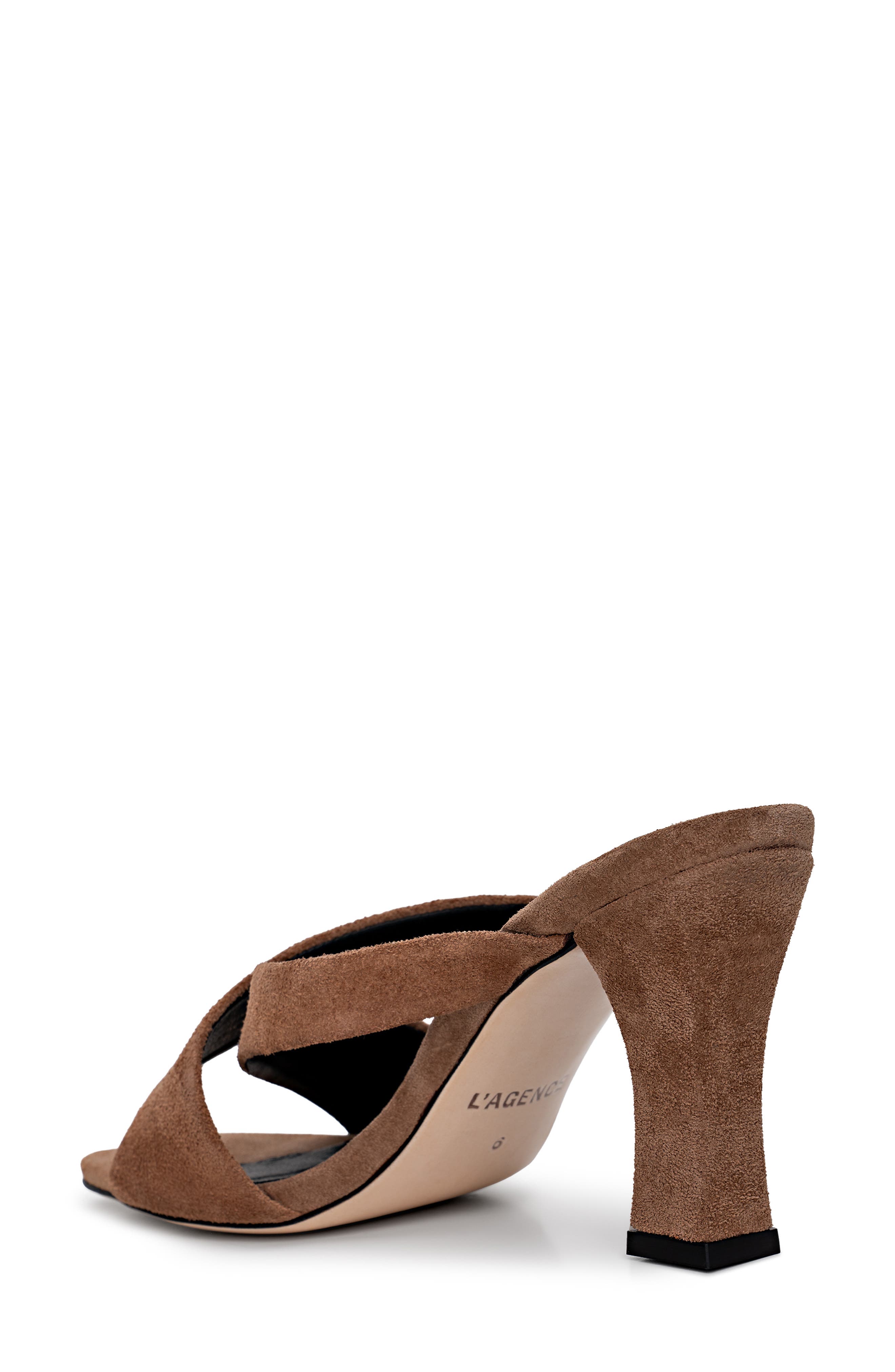 L'AGENCE Mirabelle Slide Sandal, Alternate, color, Sand Suede