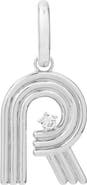 Adina Reyter Groovy Initial Diamond Pendant Charm