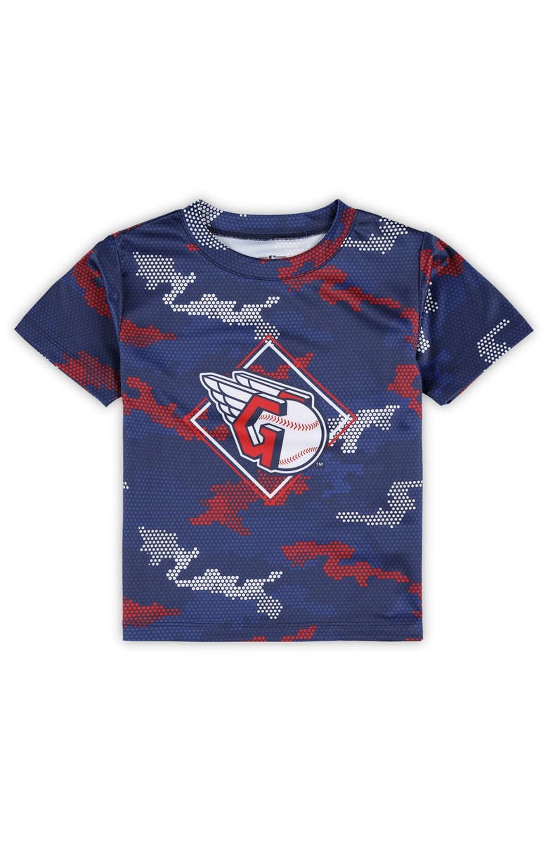 Outerstuff Toddler Fanatics Branded Navy Cleveland Guardians Field Ball T-Shirt & Shorts Set, Alternate, color,