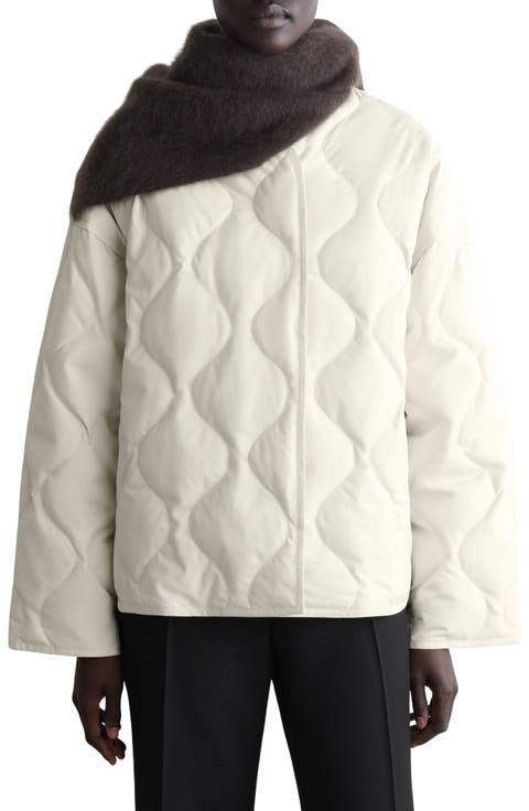 Oversize Quilted Down & Feather Jacket