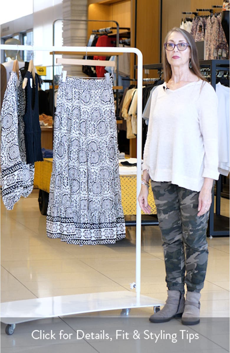 Tiered Smocked Midi Skirt, sales video thumbnail