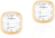 GOSHWARA Manhattan Cushion Cut Stud Earrings