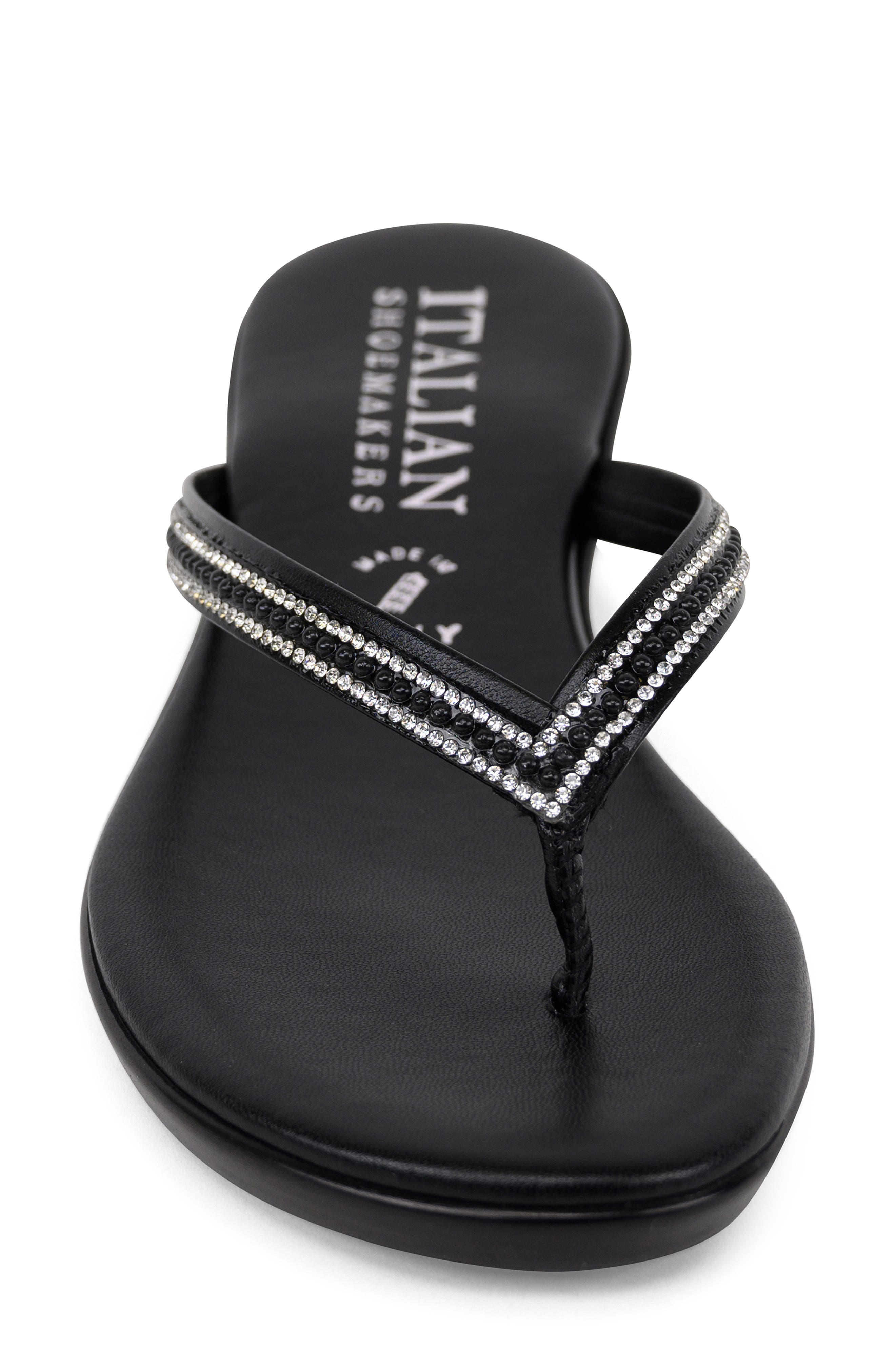 ITALIAN SHOEMAKERS Minley Rhinestone Flip Flop (Women) | Nordstromrack