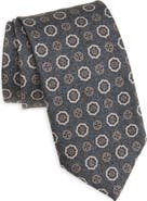 David Donahue Geometric Silk Tie