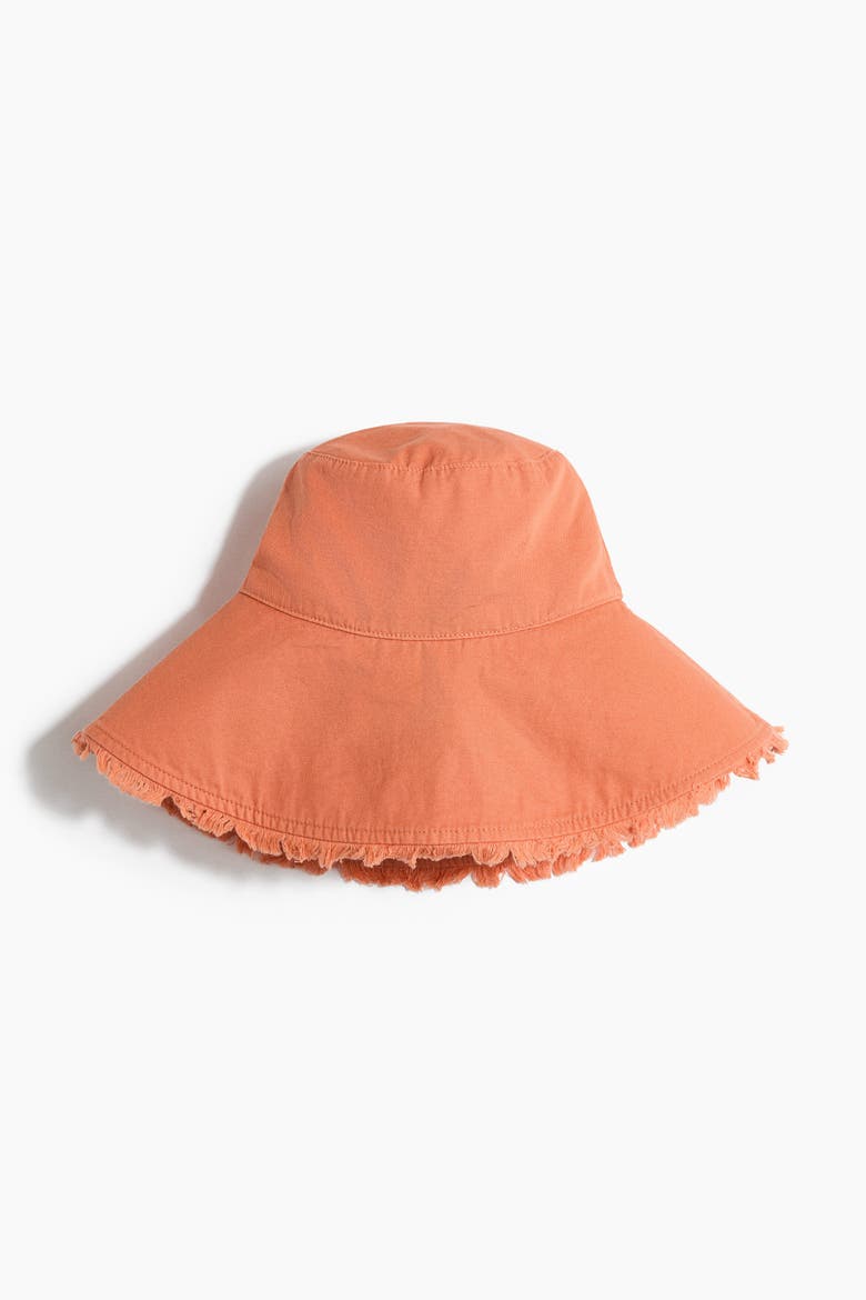 Cotton Bucket Hat, Main, color, Orange