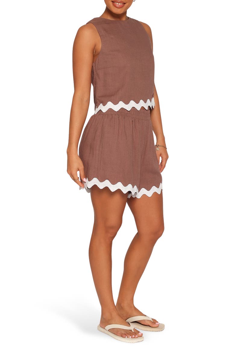 Gale 2-Piece Tank & Shorts Set, Alternate, color, BROWN CREAM