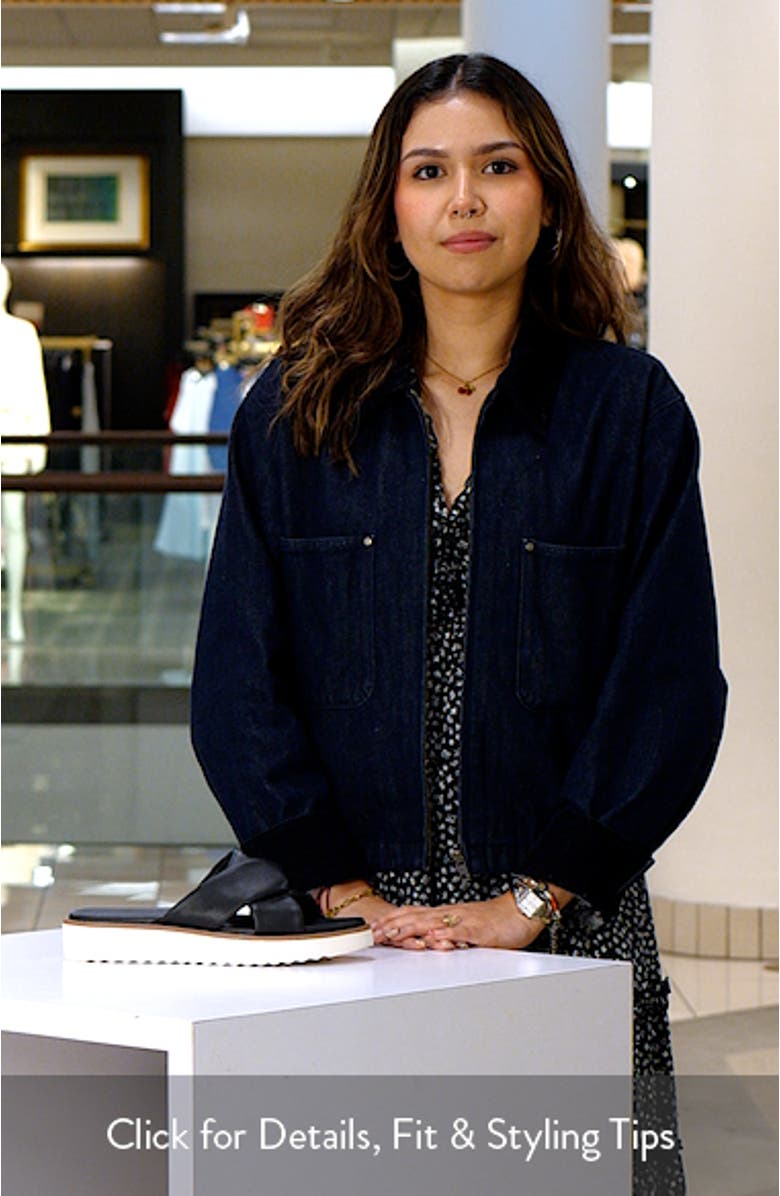 Mitzi Knot Platform Wedge Slide Sandal, sales video thumbnail