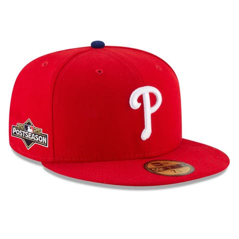 Men's New Era  Red Philadelphia Phillies 2025 MLB Postseason Side Patch 59FIFTY Fitted Hat