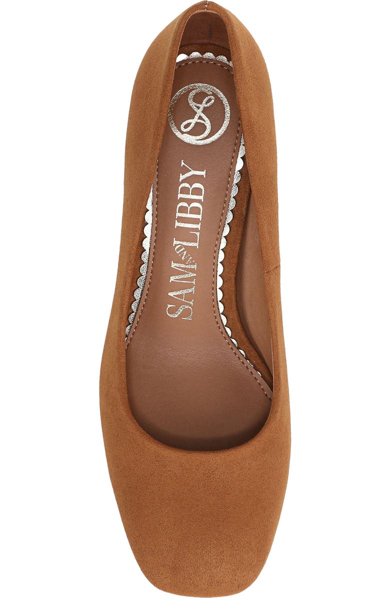SAM & LIBBY Gianella Square Toe Pump, Alternate, color, Ginger Brown