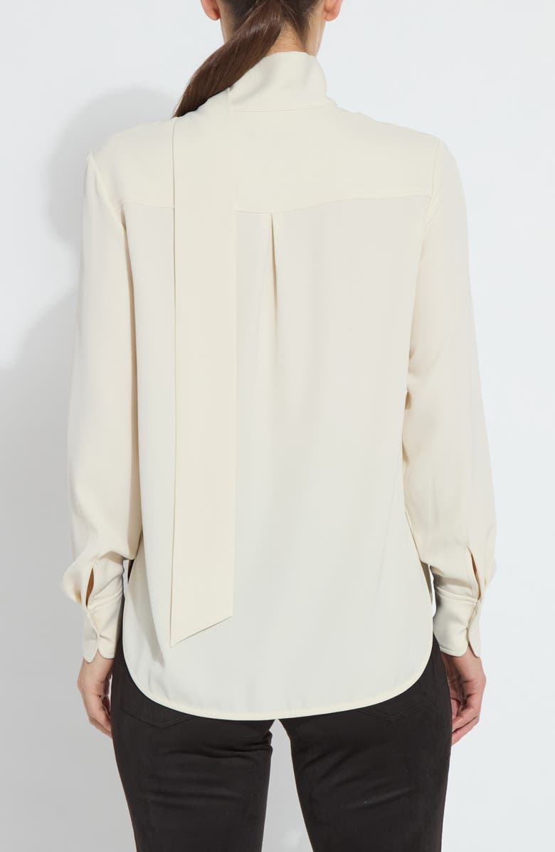 Lysse Odette Scarf Neck Top, Alternate, color, Icing