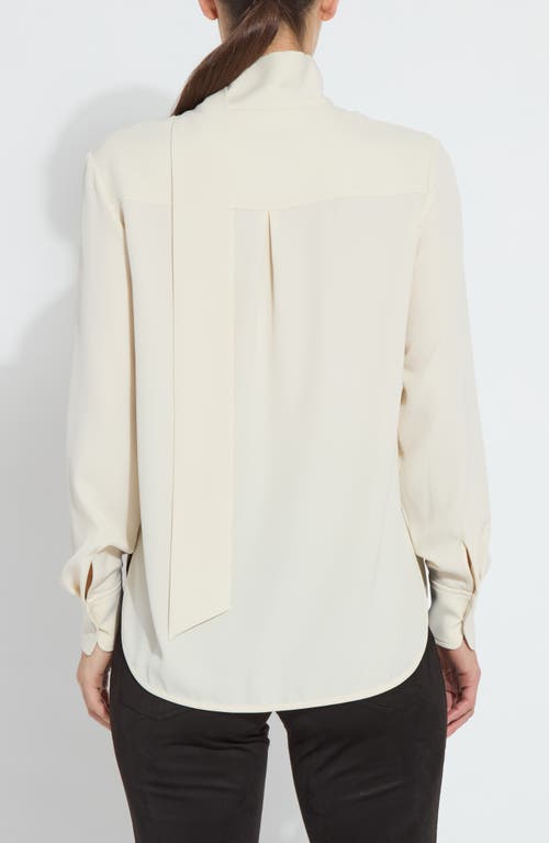 Lyssé Lysse Odette Scarf Neck Top In Neutral