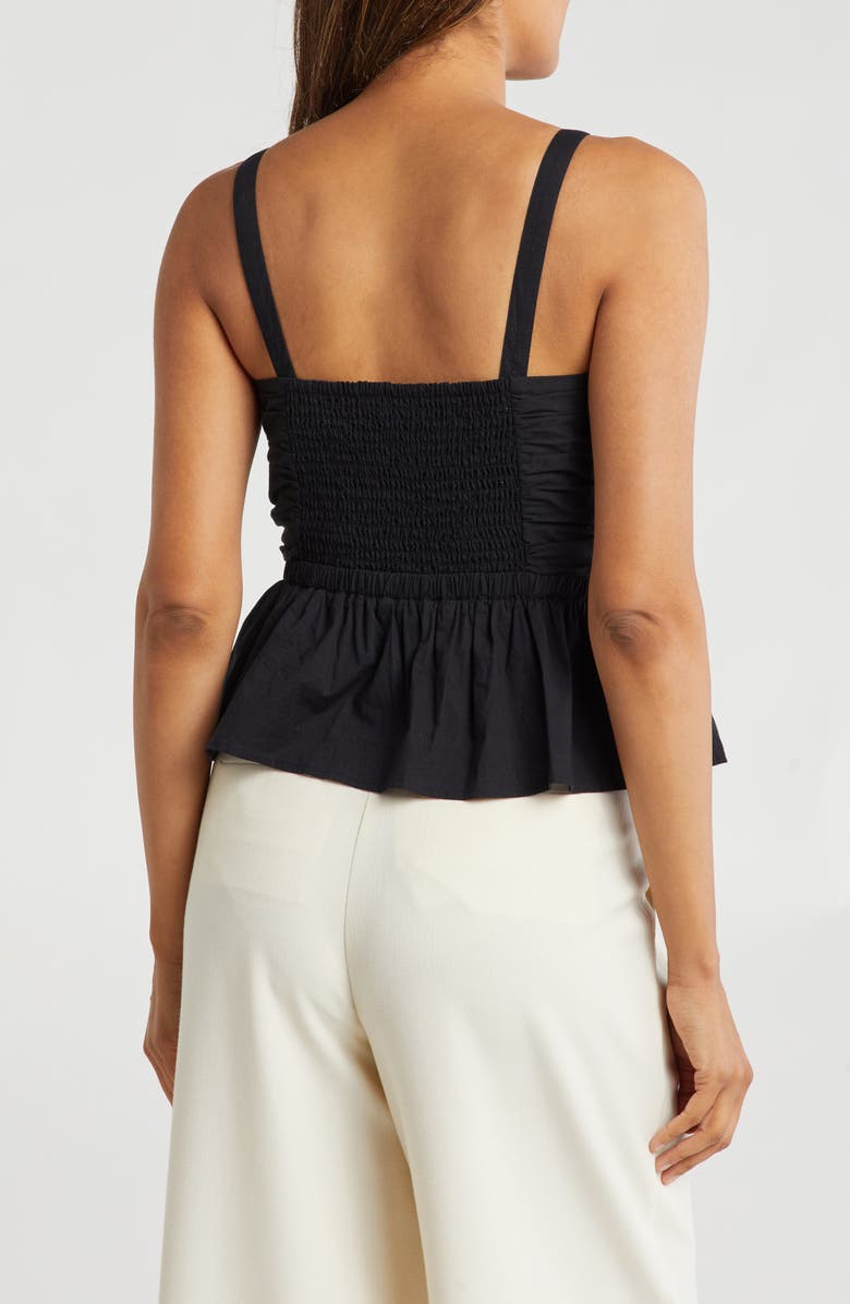 Lucky Brand Shirred Peplum Top, Alternate, color,