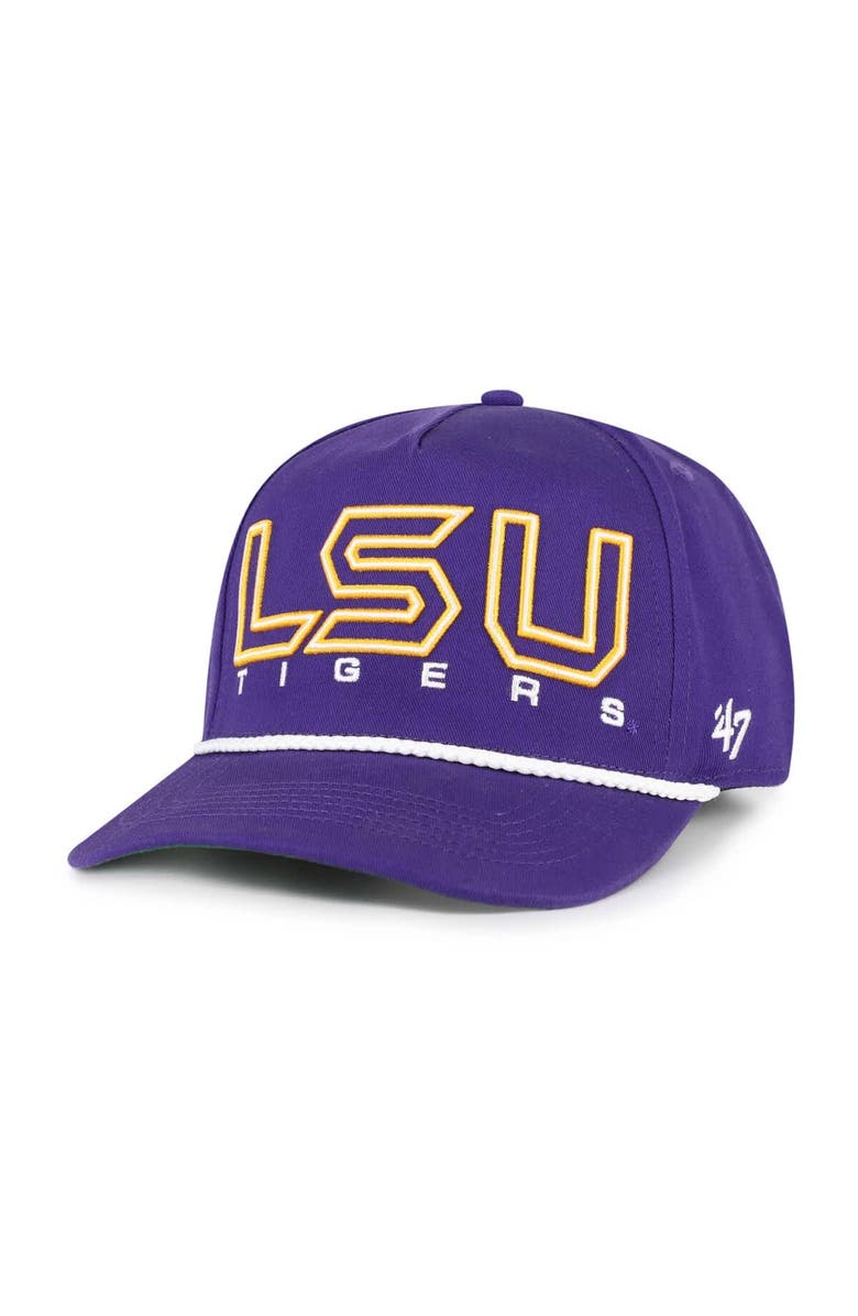 '47 Youth '47 Purple LSU Tigers Byline Hitch Adjustable Hat, Alternate, color, Purple
