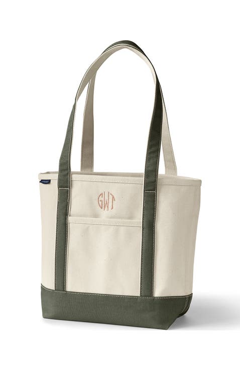 Open Top Canvas Tote Bag