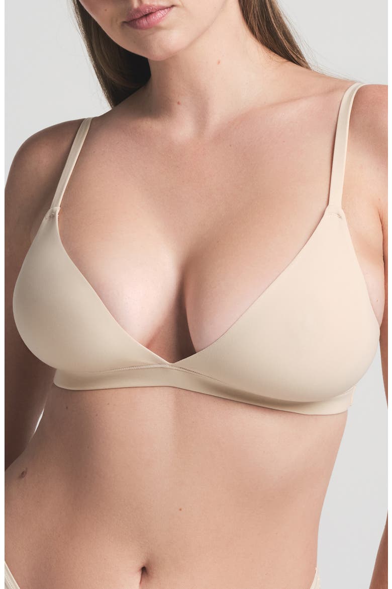 Fits Everybody Triangle Bralette, Main, color, SAND