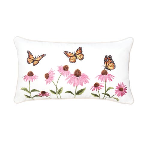 Butterfly Garden Indoor/Outdoor Lumbar Pillow
