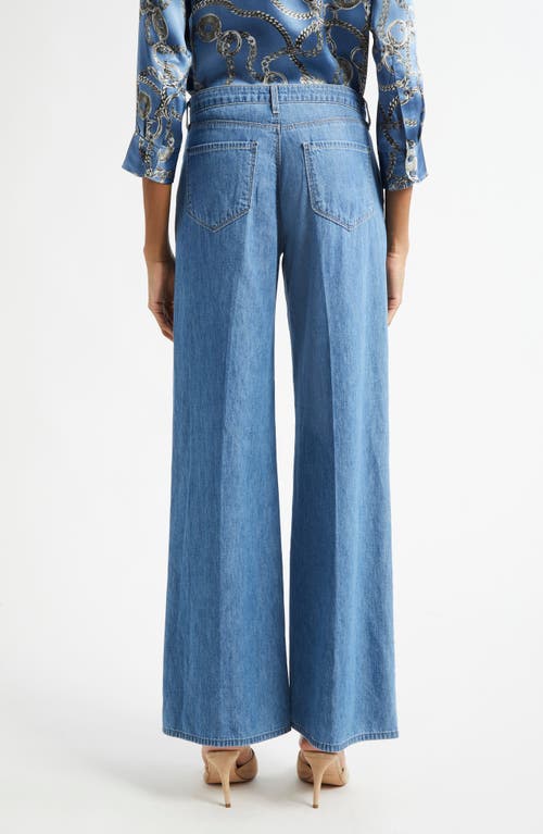 L Agence L'agence Alicent High Rise Sneaker Wide Leg Jeans In Stokes In Stokes