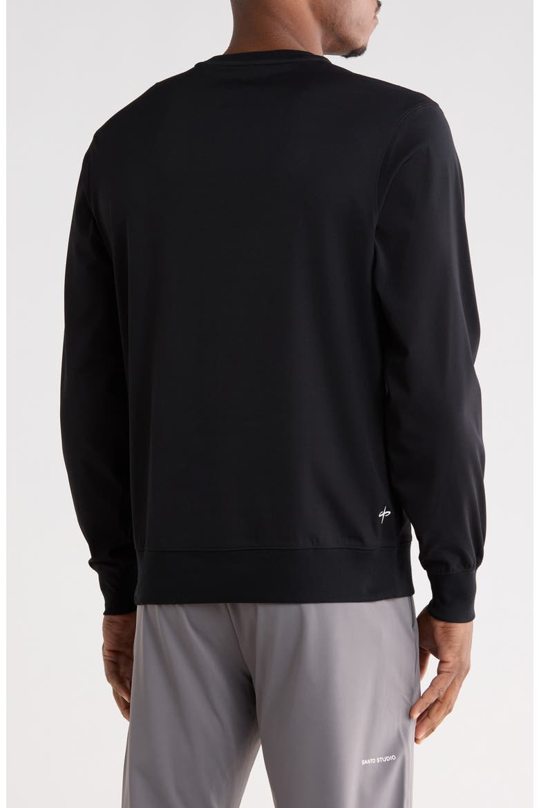 Tempo Lite Crewneck T-Shirt, Alternate, color, BLACK