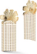 CHLOE AND MADISON CZ Flower Drop Earrings