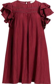 Treasure 
Bond Double Ruffle Shift Dress