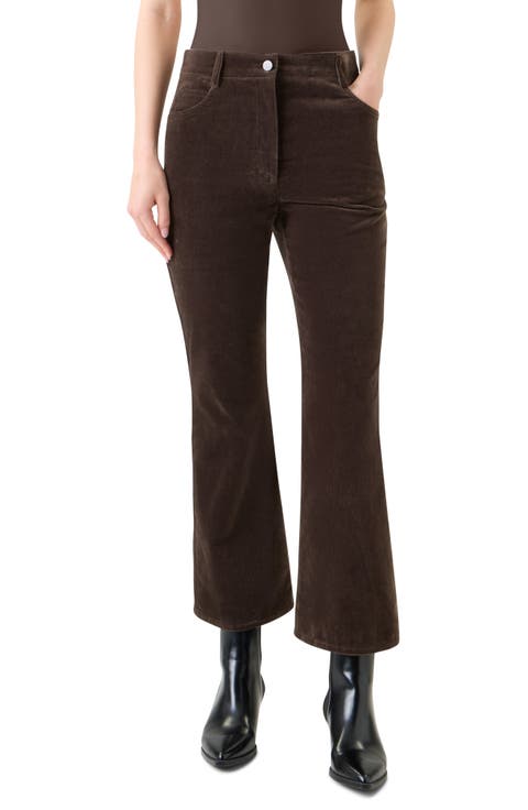 Cali Stretch Velveteen Crop Bootcut Pants