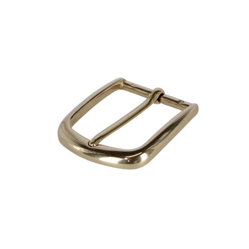 Trafalgar 35mm Solid Brass Italian Classic Rounded Harness Belt Buckle