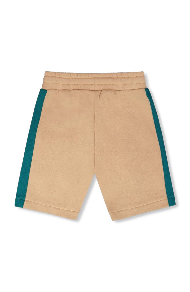 Deux par Deux Sporty French Elastic Waistband Terry Shorts, Alternate, color, Beige