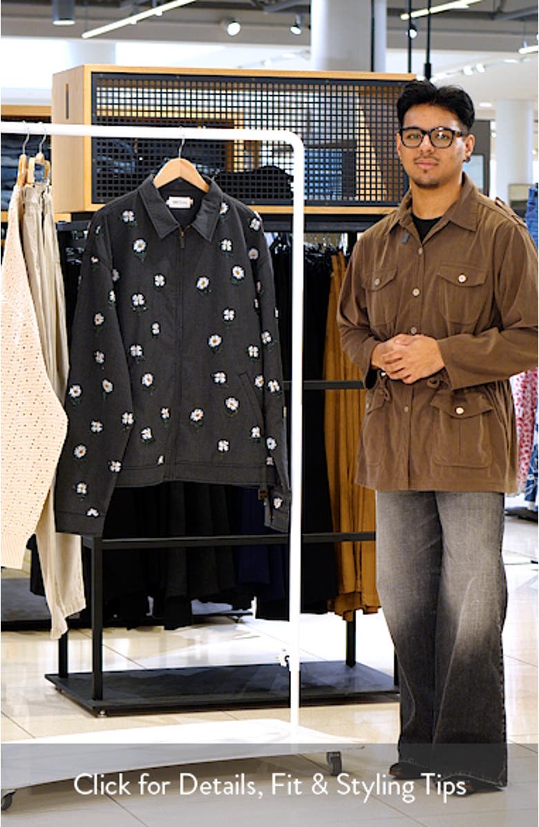 Floral Sequin Pinstripe Jacket, sales video thumbnail