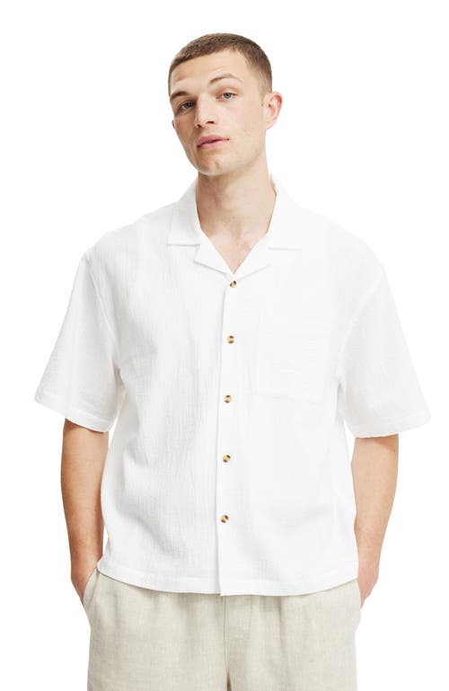 COTTON ON RIVIERA BOX FIT SHORT SLEEVE SHIRT