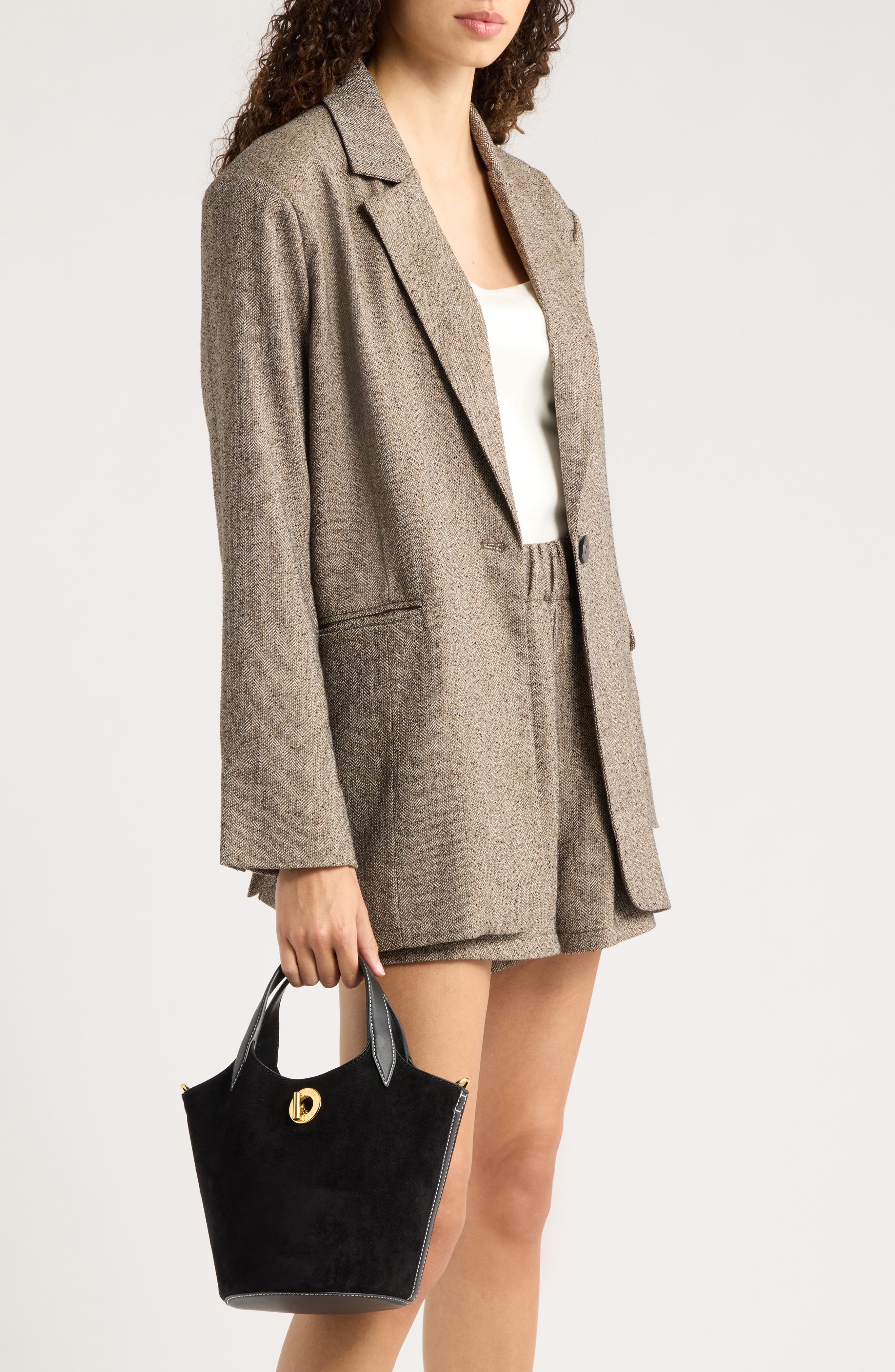 Veronica Beard Anchor Leather & Suede Top-Handle Bag (Women) | Nordstrom