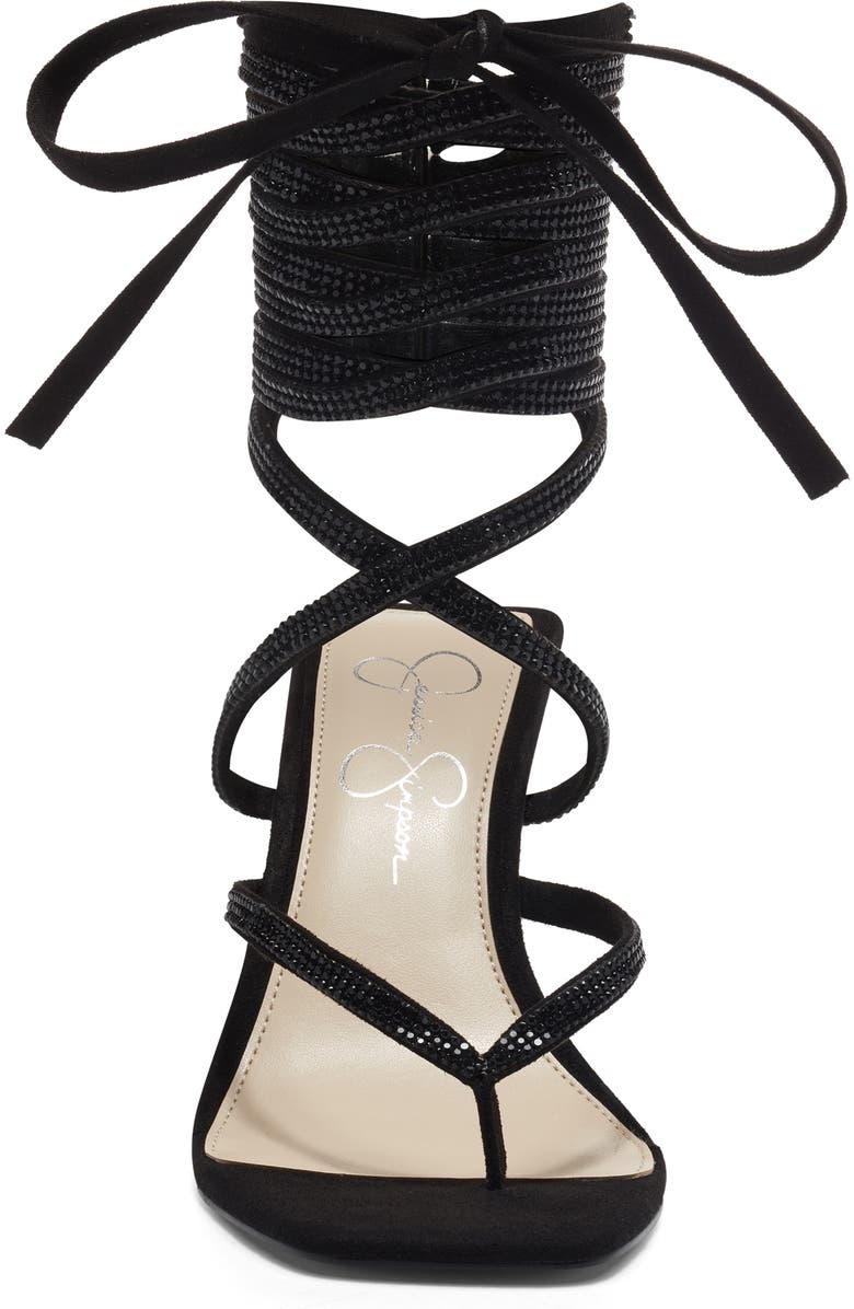 Jessica Simpson Kelsa Ankle Tie Thong Sandal, Alternate, color,