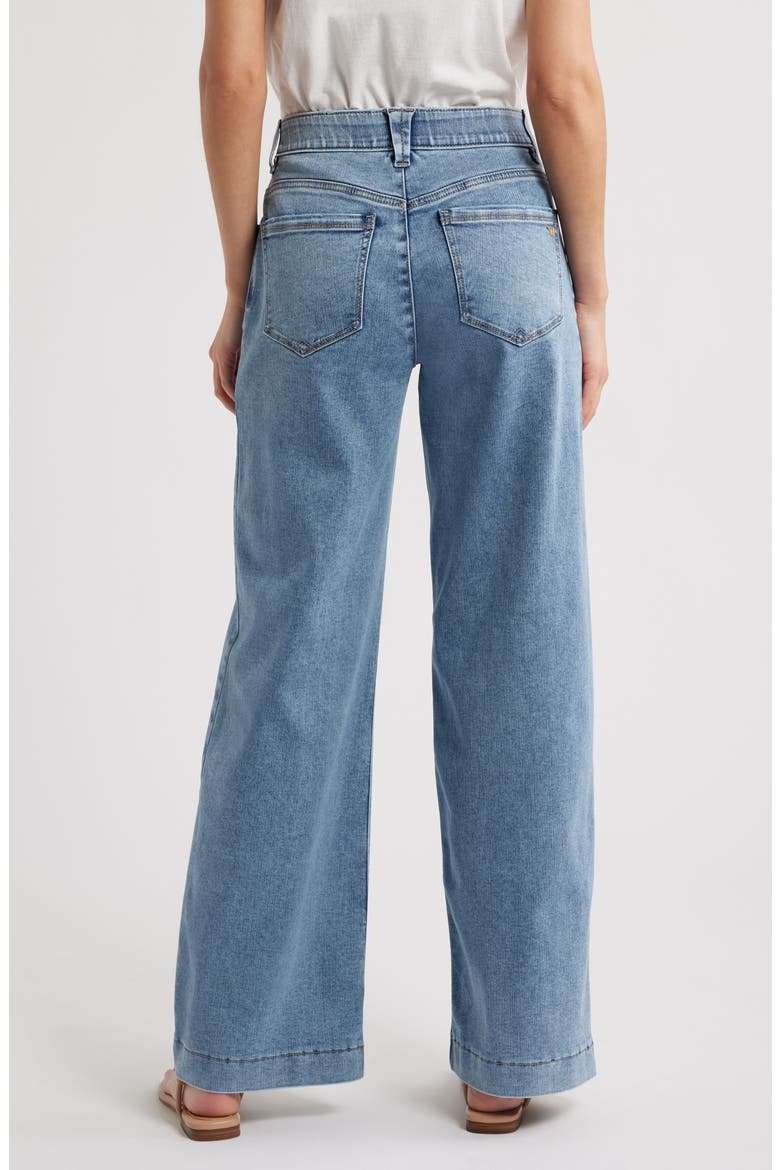 Sam High Waist Wide Leg Jeans, Alternate, color, MID BLUE
