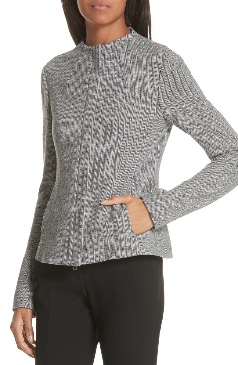 Theory Sculpted Chevron Jacket, Alternate, color,