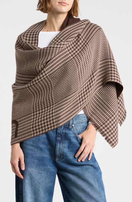 Houndstooth Logo Blanket Scarf