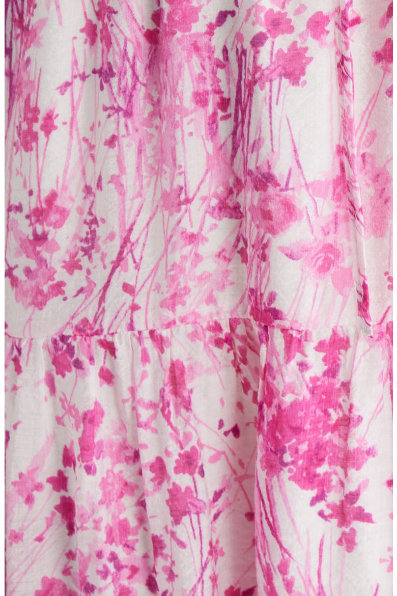 Print Ruffle Sleeve Maxi Dress, Alternate, color, NEW IVORY