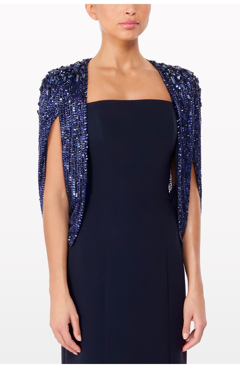 Jenny Packham Mina Jacket, Alternate, color, Sea Dragon