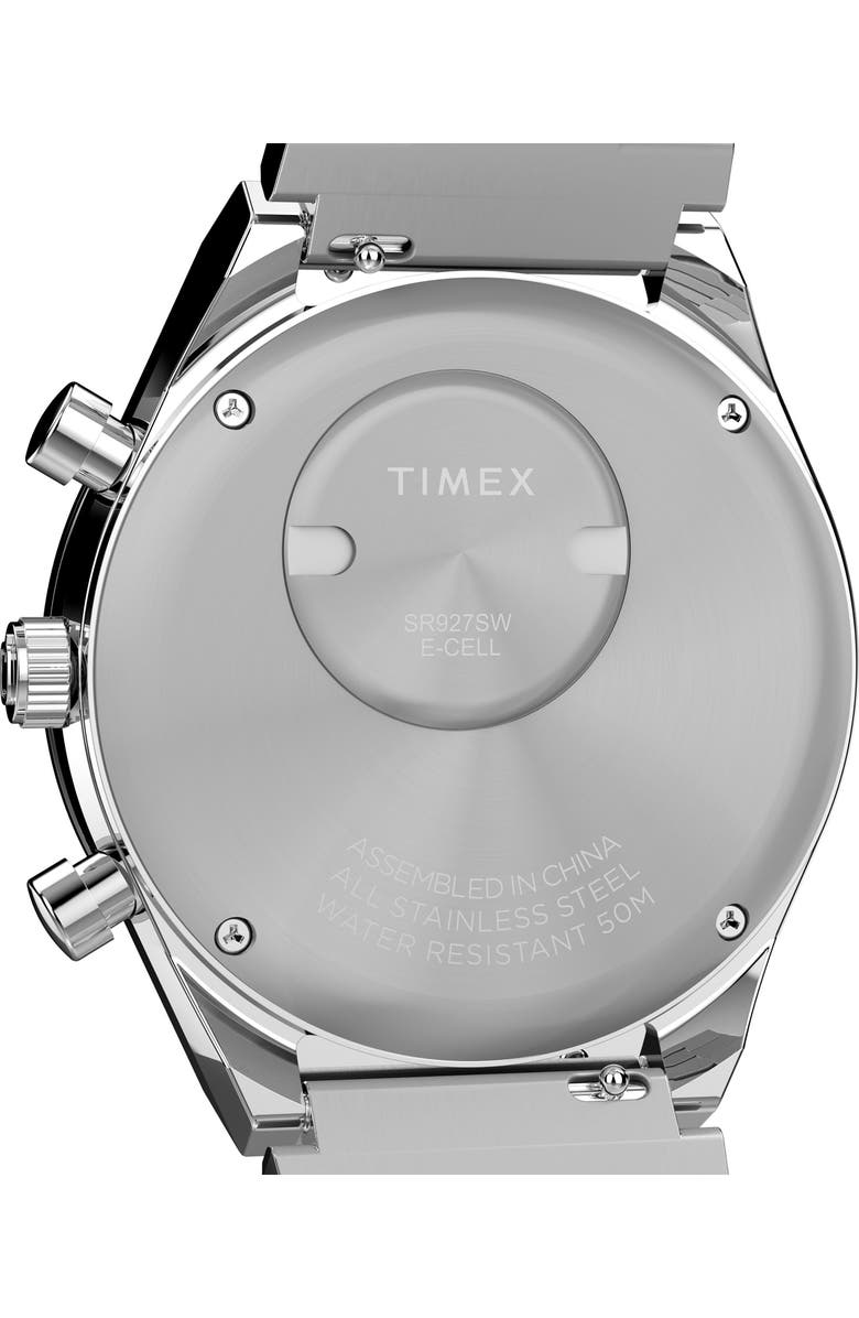 Timex<sup>®</sup> Q Chronograph Bracelet Watch, 40mm, Alternate, color, White
