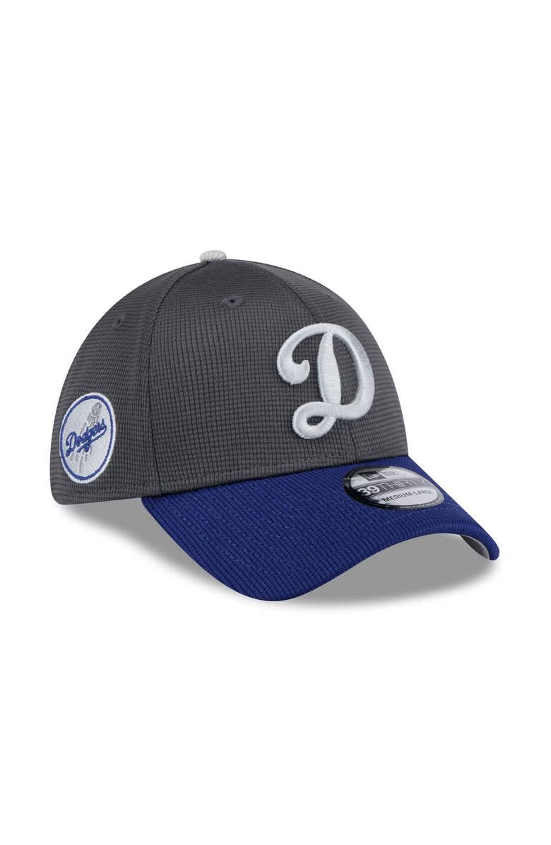 New Era Men's New Era  Gray/Navy Los Angeles Dodgers 2025 Batting Practice 39THIRTY Flex Hat, Main, color, 