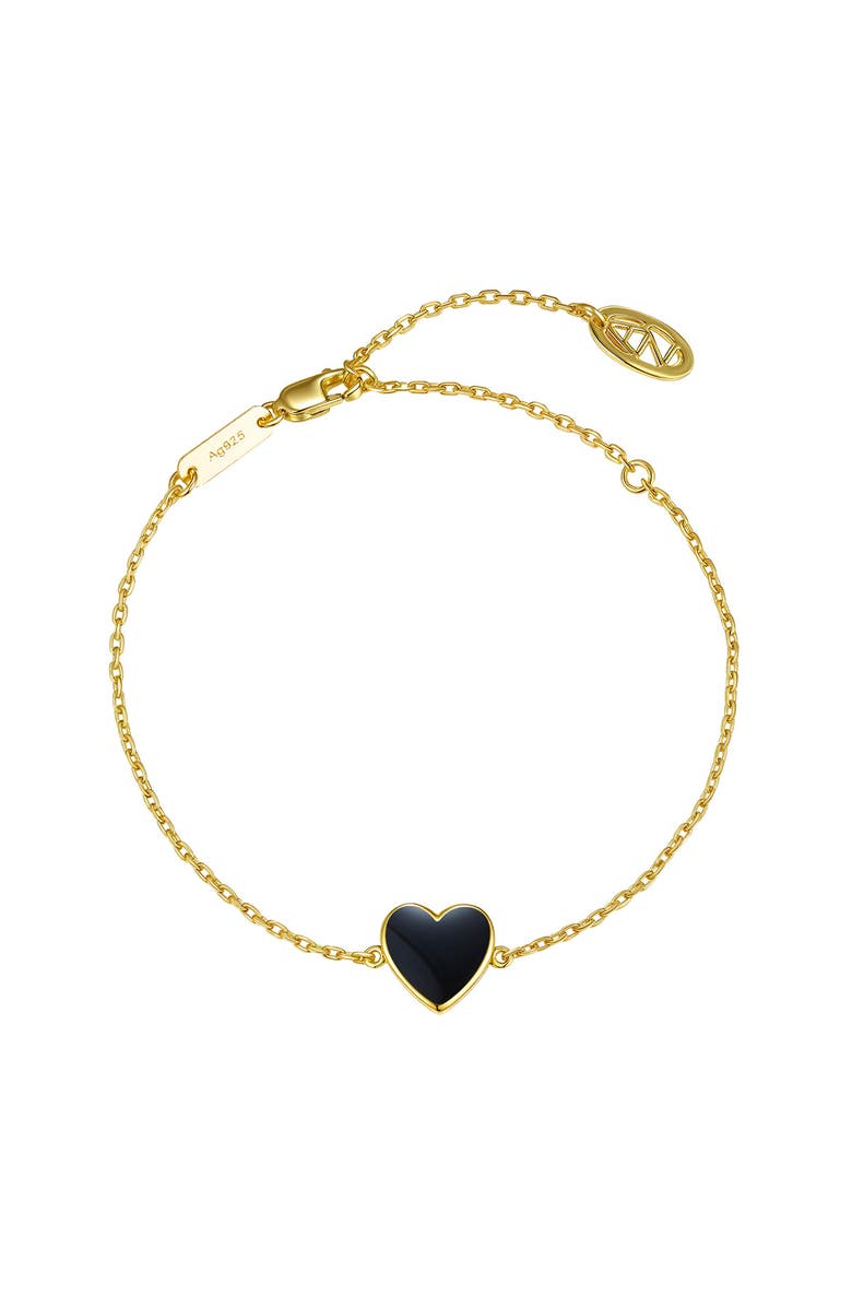 Anna Zuckerman Petit Love Bracelet, Main, color, Black