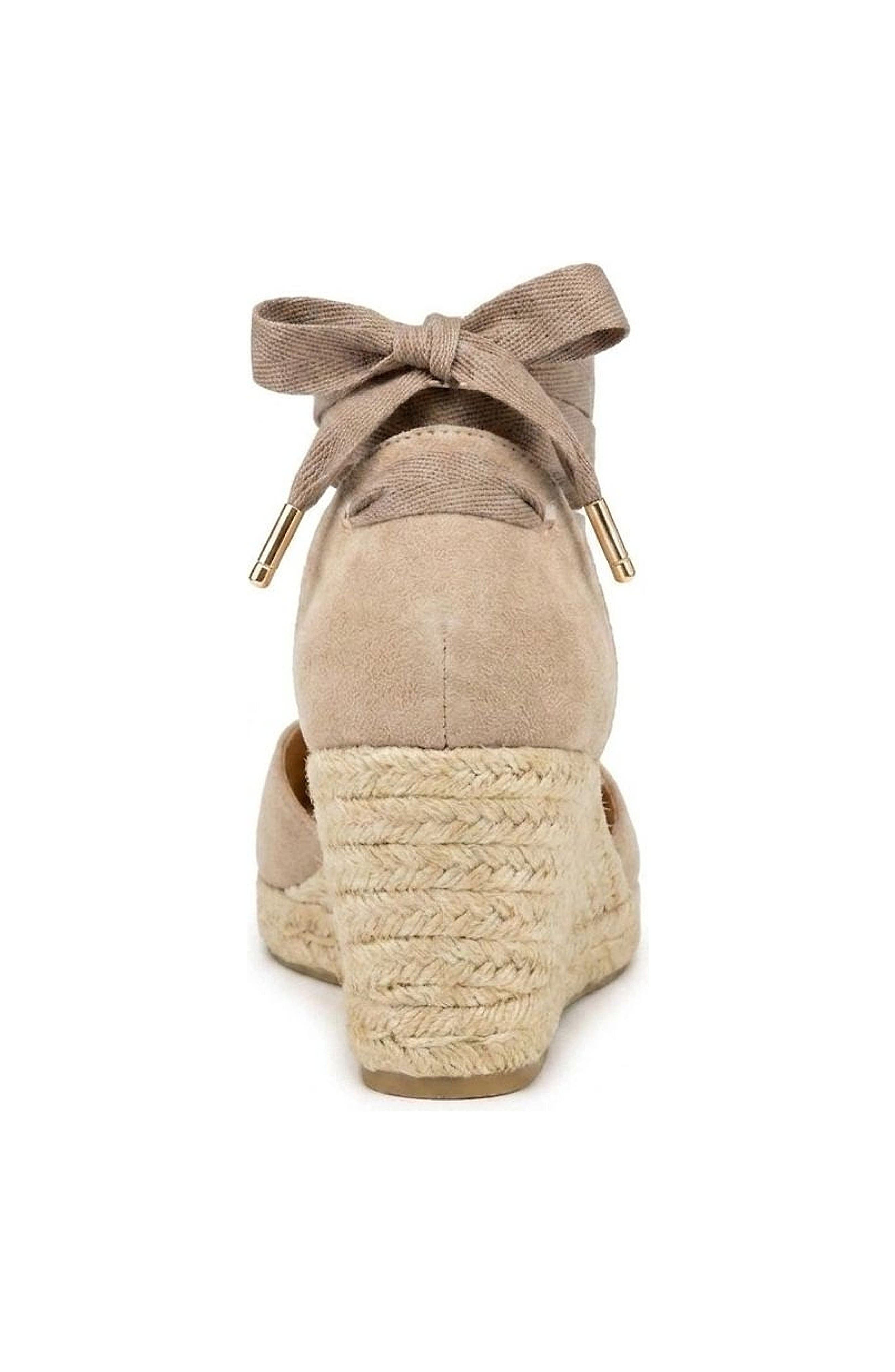 Jimena Mid Laces Espadrille Sandal, Alternate, color, Taupe