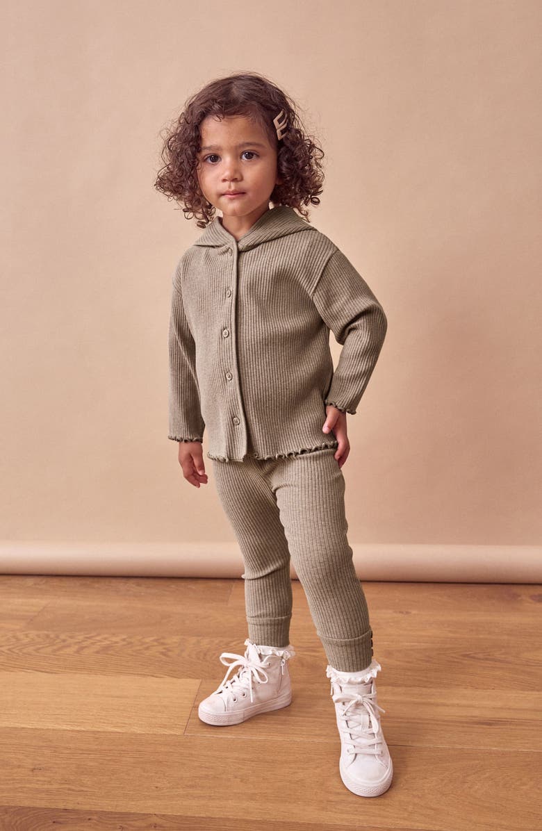 NEXT Kids' Hooded Cardigan & Leggings Set, Alternate, color, 