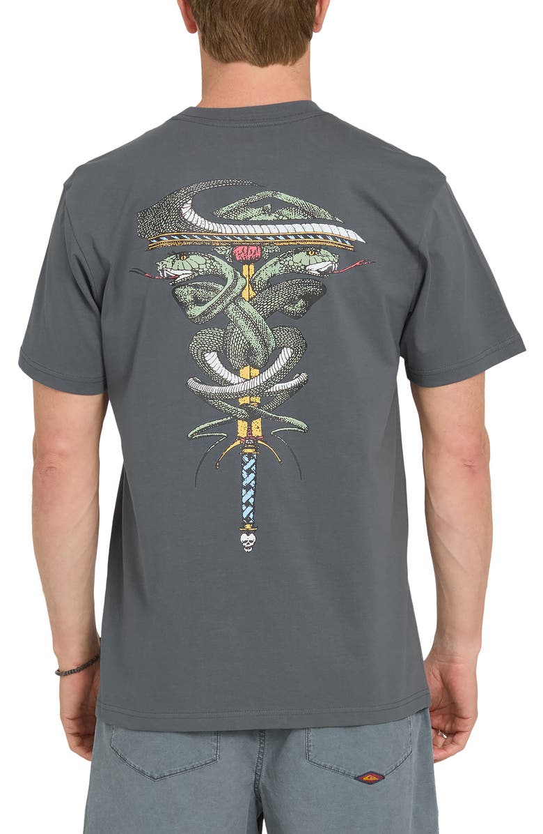 Quiksilver Serpents Short Sleeve Graphic T-Shirt, Alternate, color,