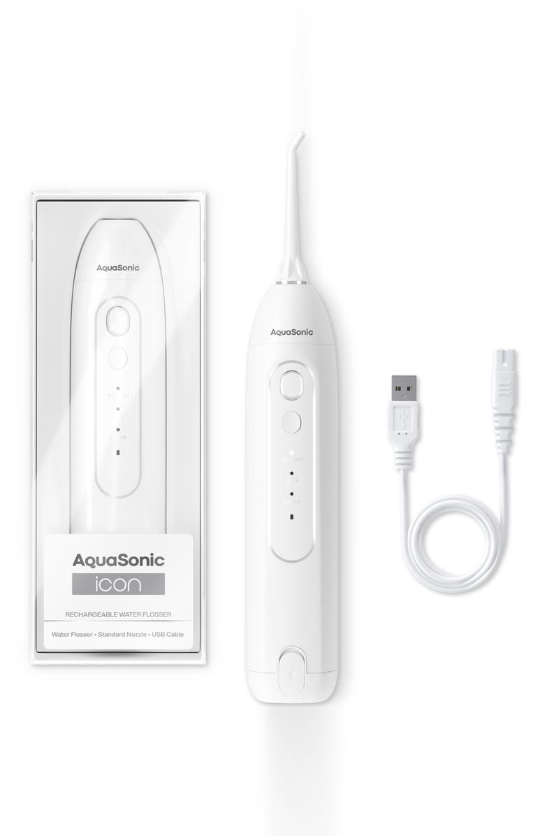 AQUASONIC Icon Pearl Flosser, Alternate, color, Pearl