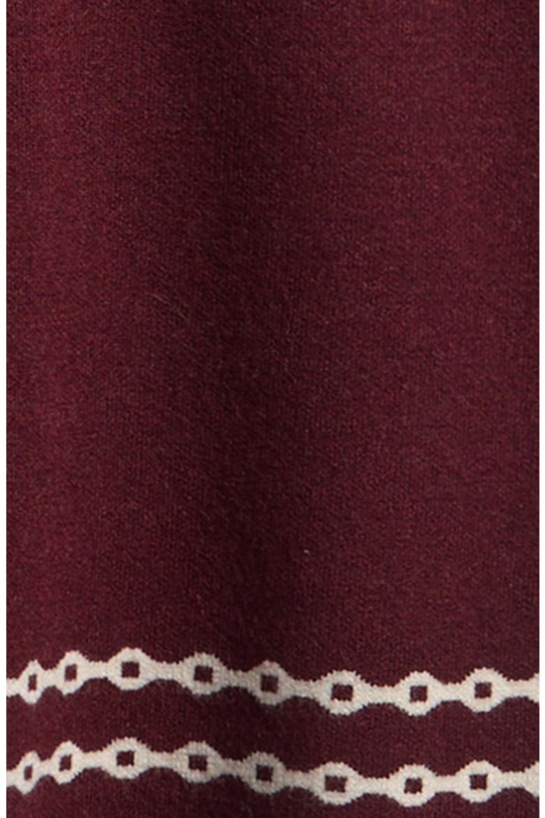 Kids' Horse Knit Camisole, Cardigan & Skirt Set, Alternate, color, BURGUNDY IVORY