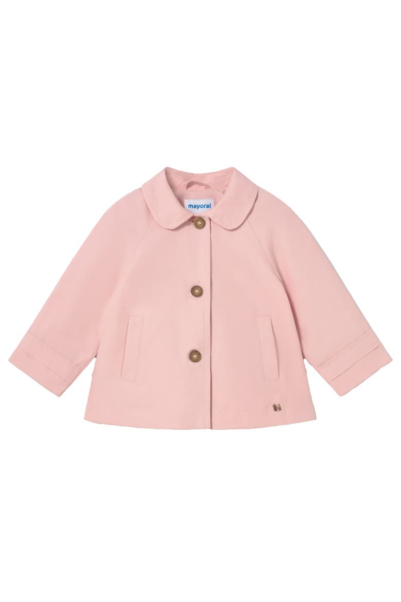 Peter Pan Collar Trench Coat, Main, color, Light Pink