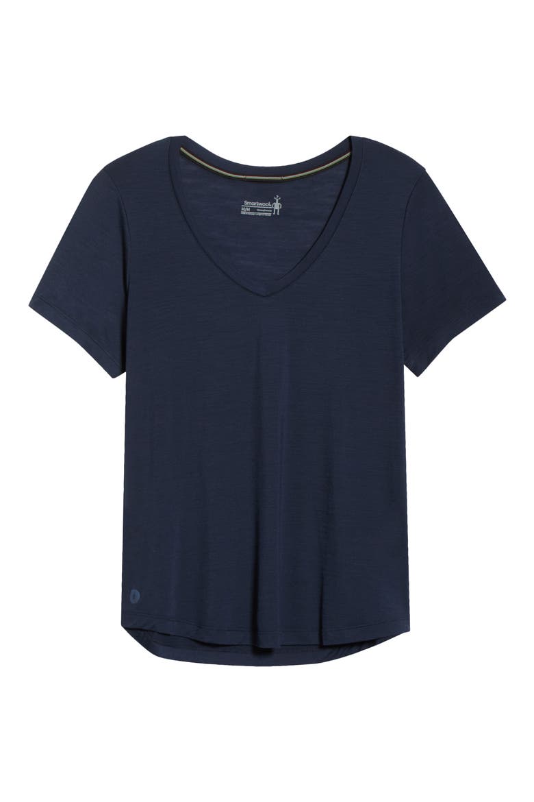 Active Ultralite V-Neck T-Shirt, Alternate, color, DEEP NAVY