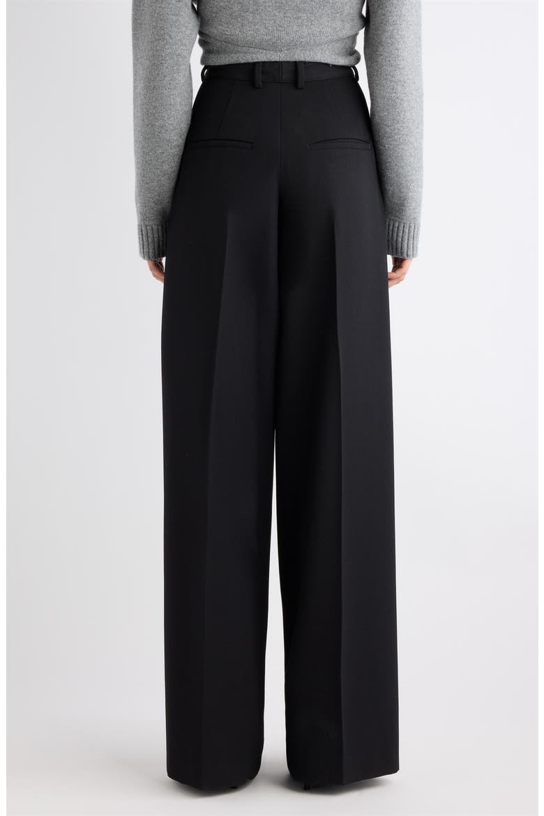 Wide Leg Wool Trousers, Alternate, color, 1000 BLACK