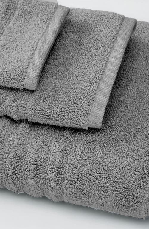 Woven & Weft Combed Cotton 6-pack Hand Towels In Gray