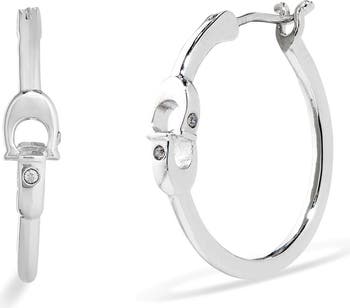 Interlocking C Small Hoop Earrings